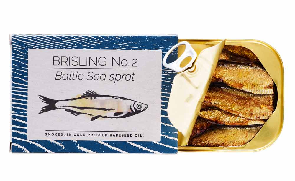 Fangst Brisling No. 2: The Nordic Sardine Smoked over Beech Wood, 100g