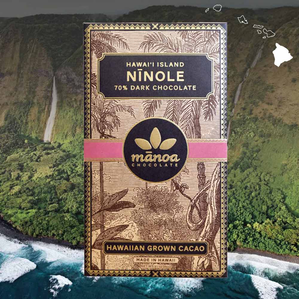 Manoa Hawai’i Island, Ninole 70%, 2.1oz