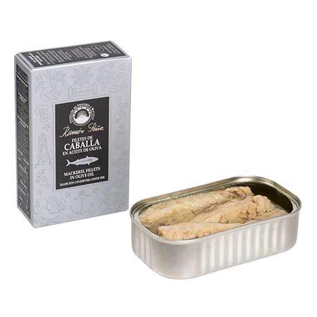 Ramon Pena Mackerel in Olive Oil *Silver Line*, 115g