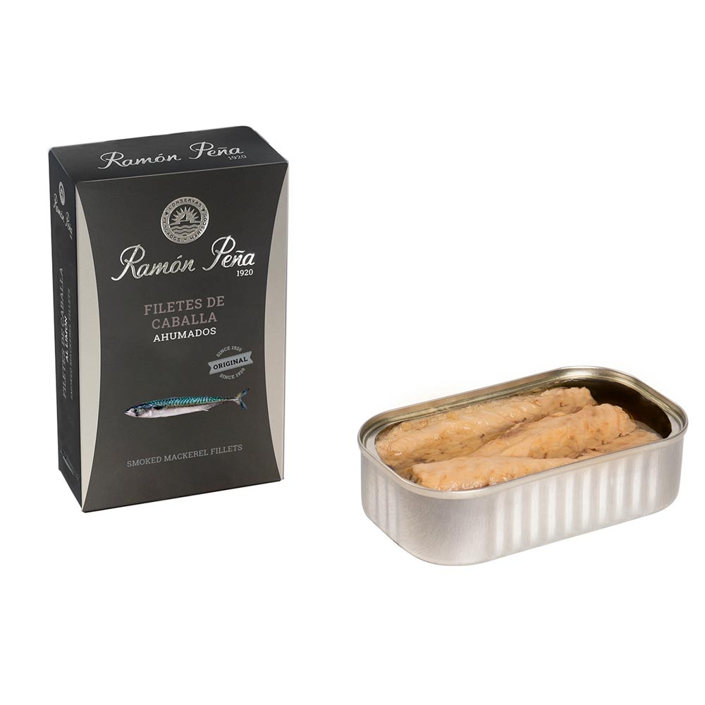 Ramon Pena Mackerel in Olive Oil & Smoked,  Silver Line, 115g